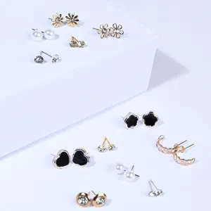 12 Pairs Charming Ears Studs/Tops For Girls