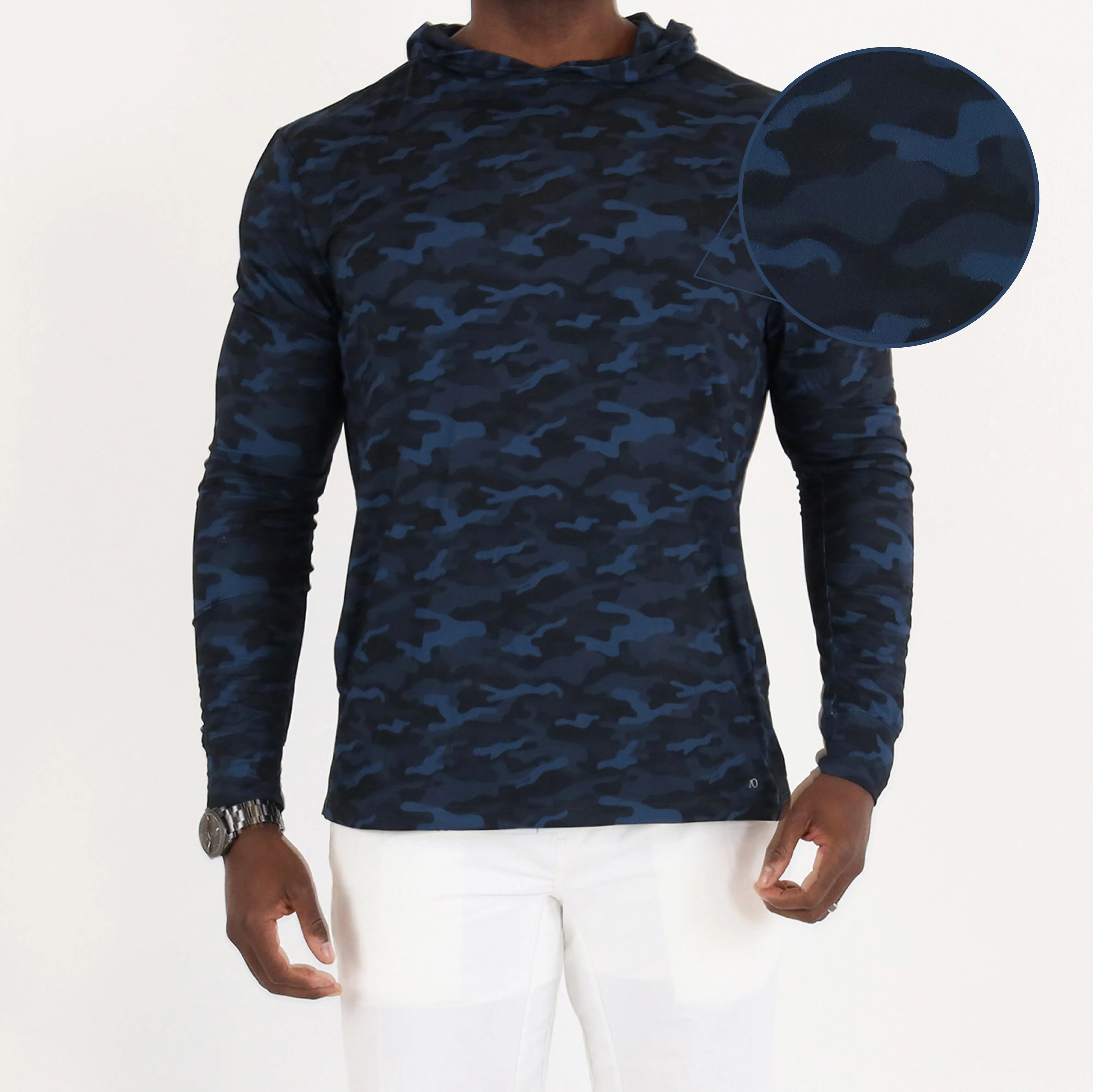 Blacks Beach Hoodie - Dark Blue Sea Camo