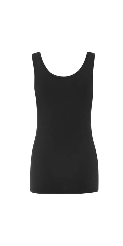 B.Young Fitted Tank Top, black