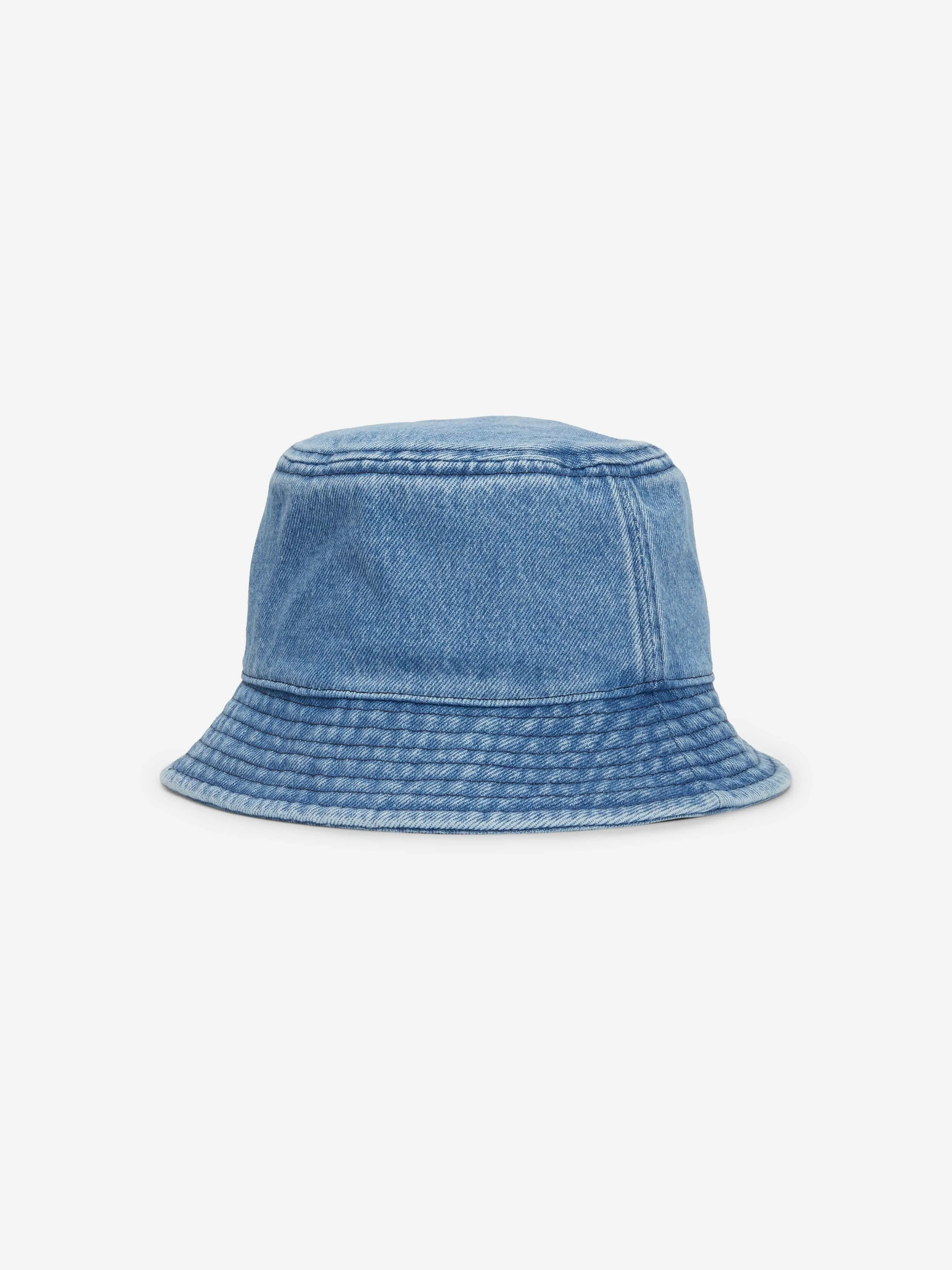 Calvin Klein Kids Denim Bucket Hat in Blue