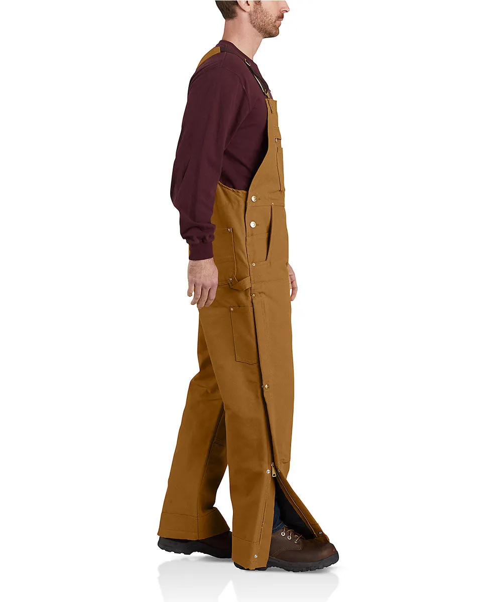 Carhartt Firm Duck Insulated Bib Overall - Carhartt Brown