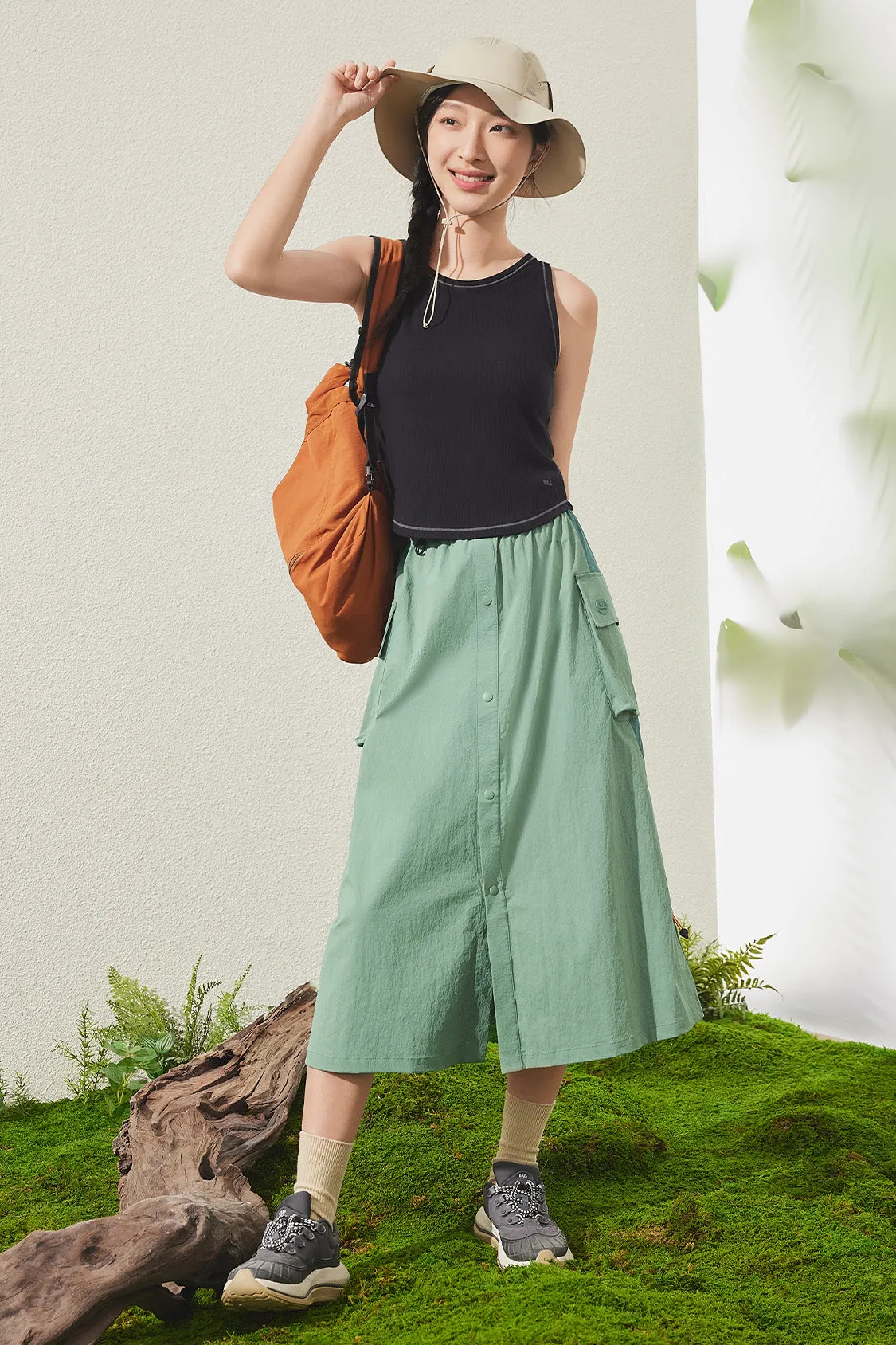 Chute - Women's Water-Repellent Utility Skirt with Parachute Design