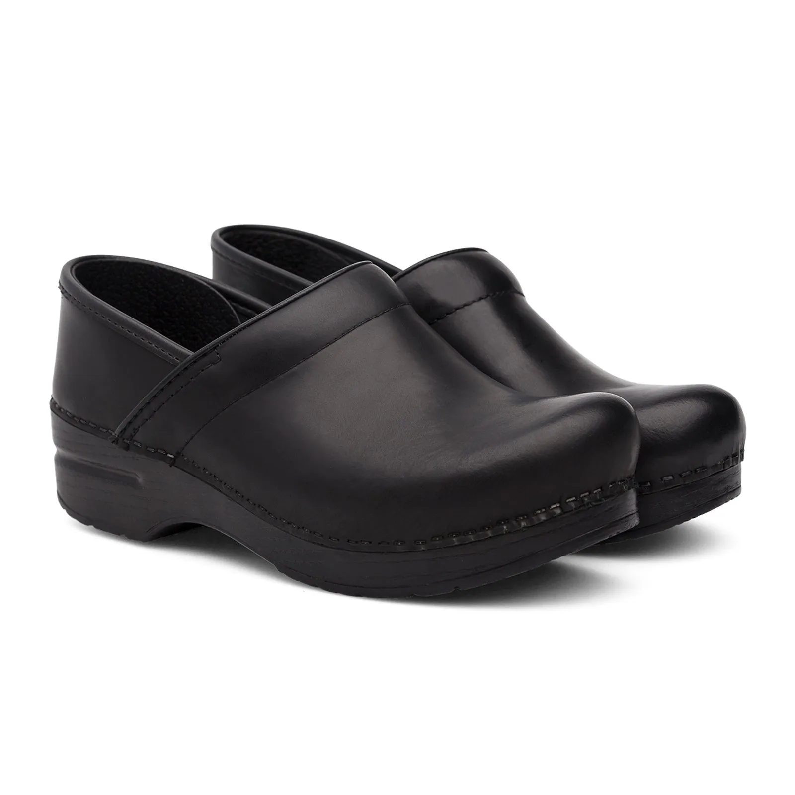 Dansko Professional Clog (Unisex) - Black Cabrio Leather