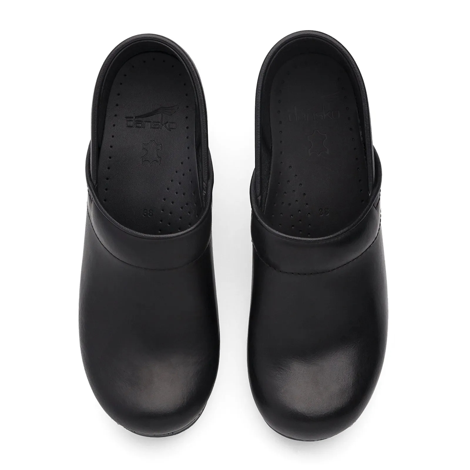 Dansko Professional Clog (Unisex) - Black Cabrio Leather