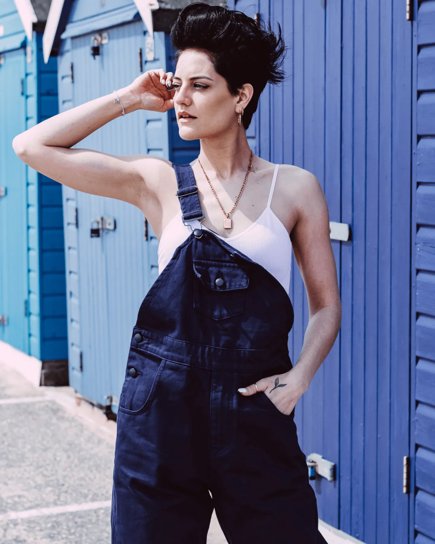 Denim Bib & Brace Dungaree Navy