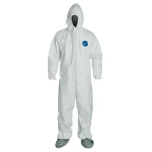 DuPont™ Tyvek® 400 Coveralls with Attached Hood and Boots, White, 7X-Large, TY122S-7XL