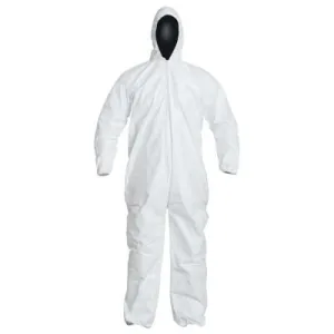 DuPont™ Tyvek® IsoClean® Coverall with Attached Hood, White, 8X-Large, IC181SWH8X002500