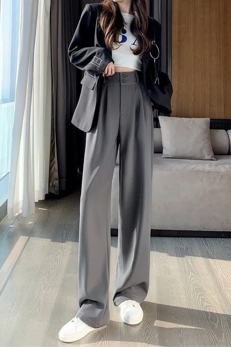 Elodie Effortless Wide Legs Korean Pants