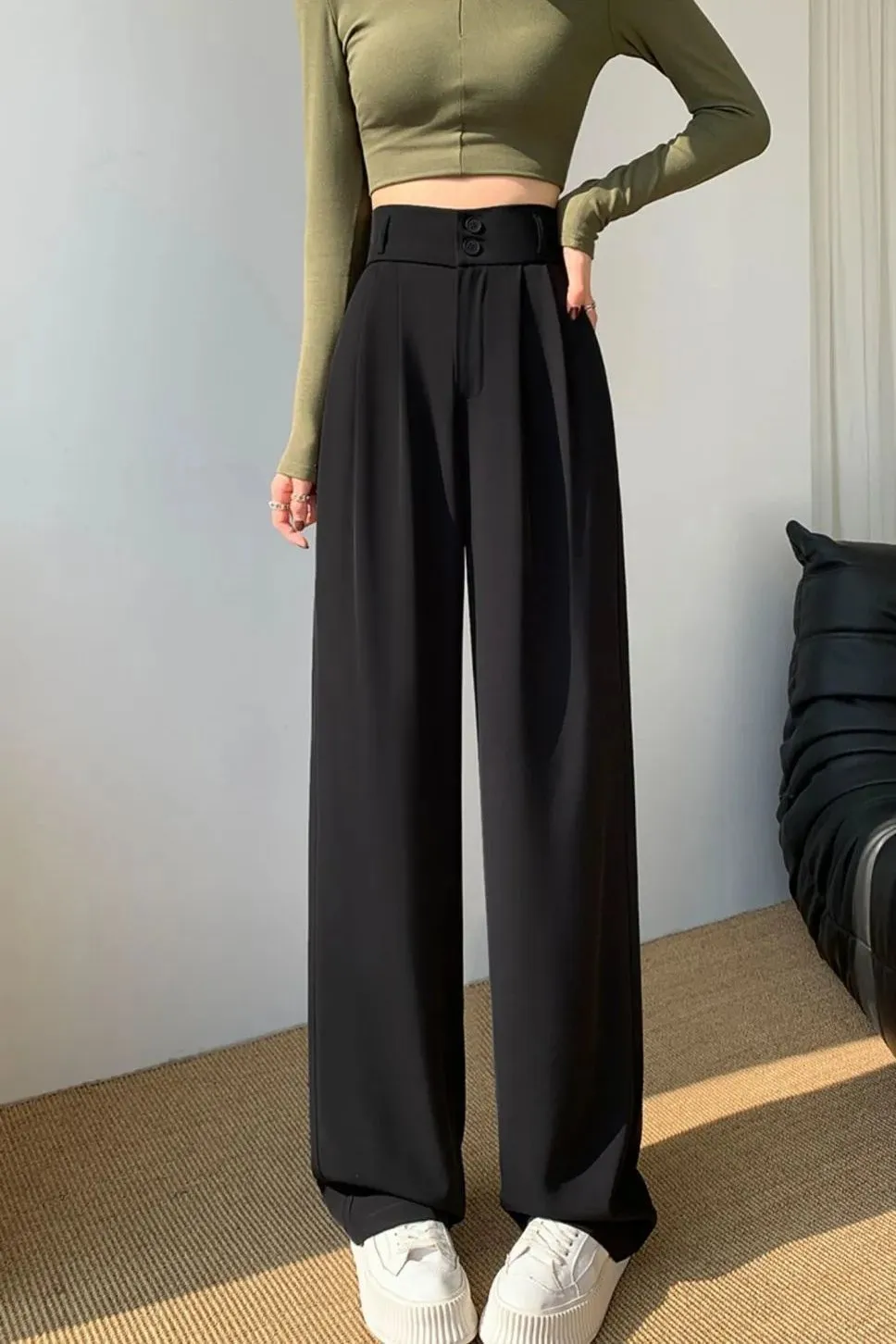 Elodie Effortless Wide Legs Korean Pants