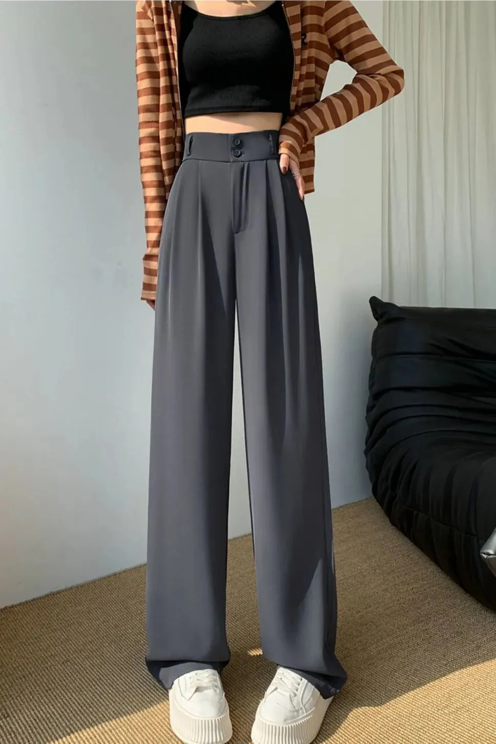 Elodie Effortless Wide Legs Korean Pants