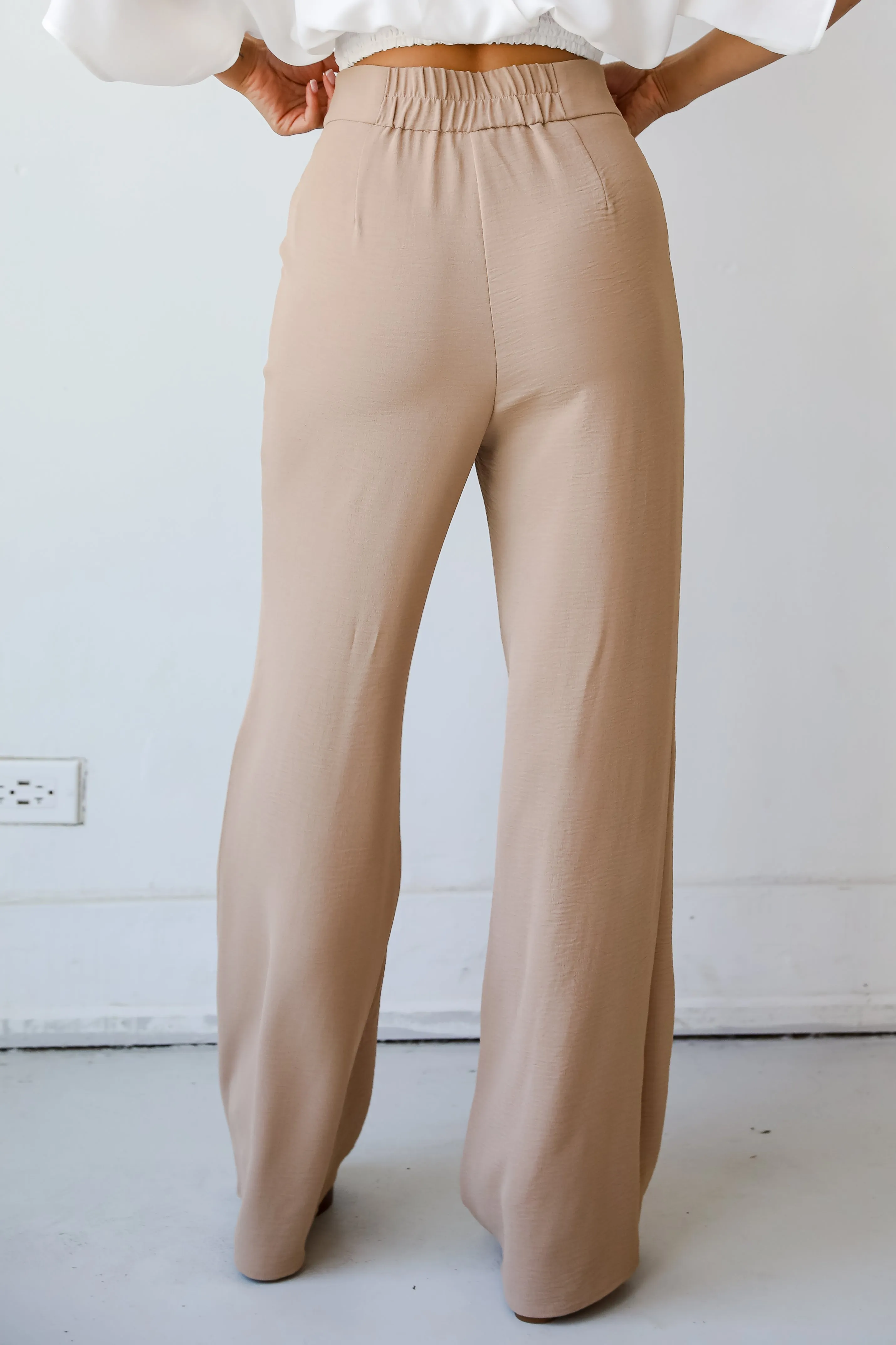 FINAL SALE - Effortless Intention Mocha Trouser Pants