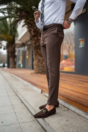 FlexiBlend Brown Lycra Trousers