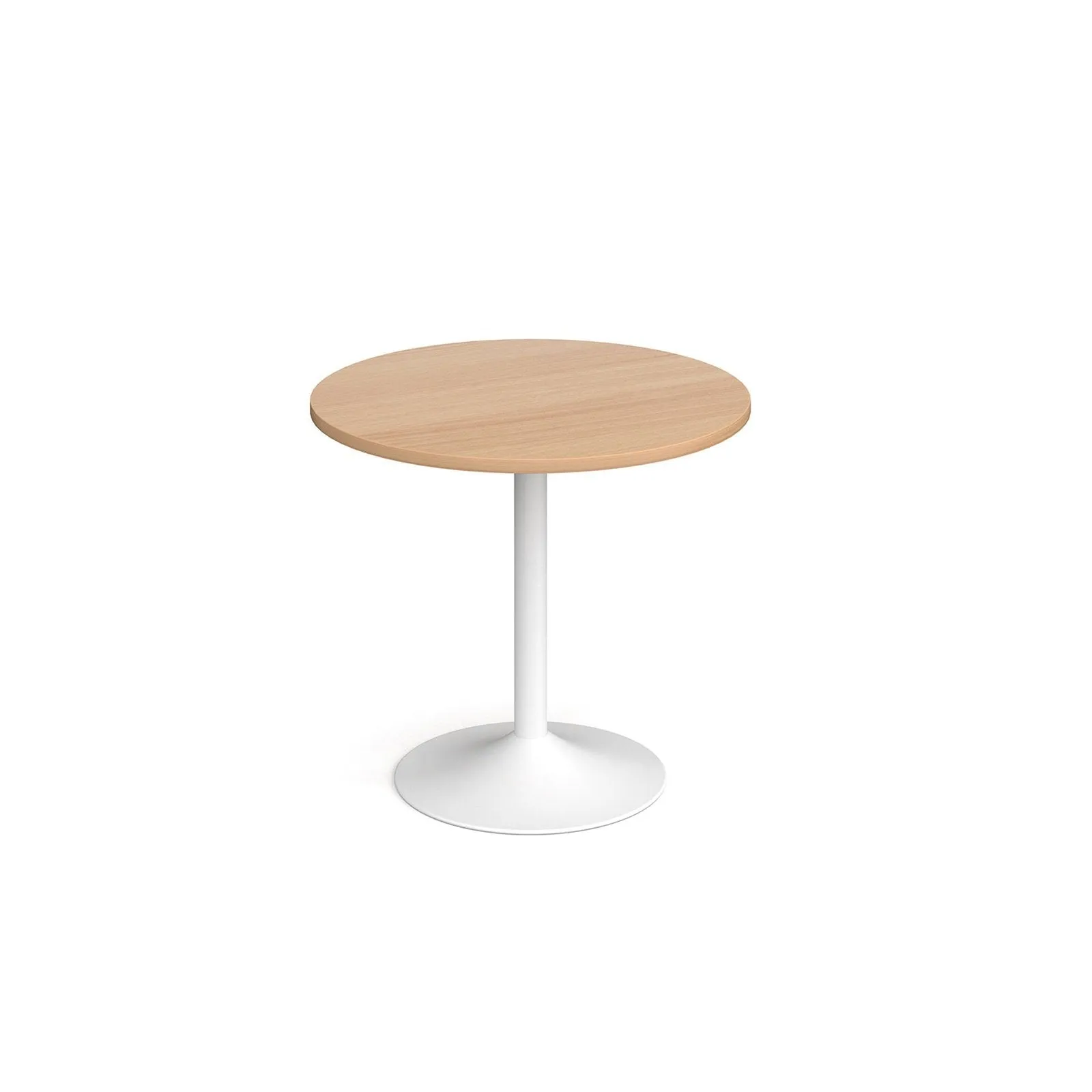 Genoa circular dining table with trumpet base