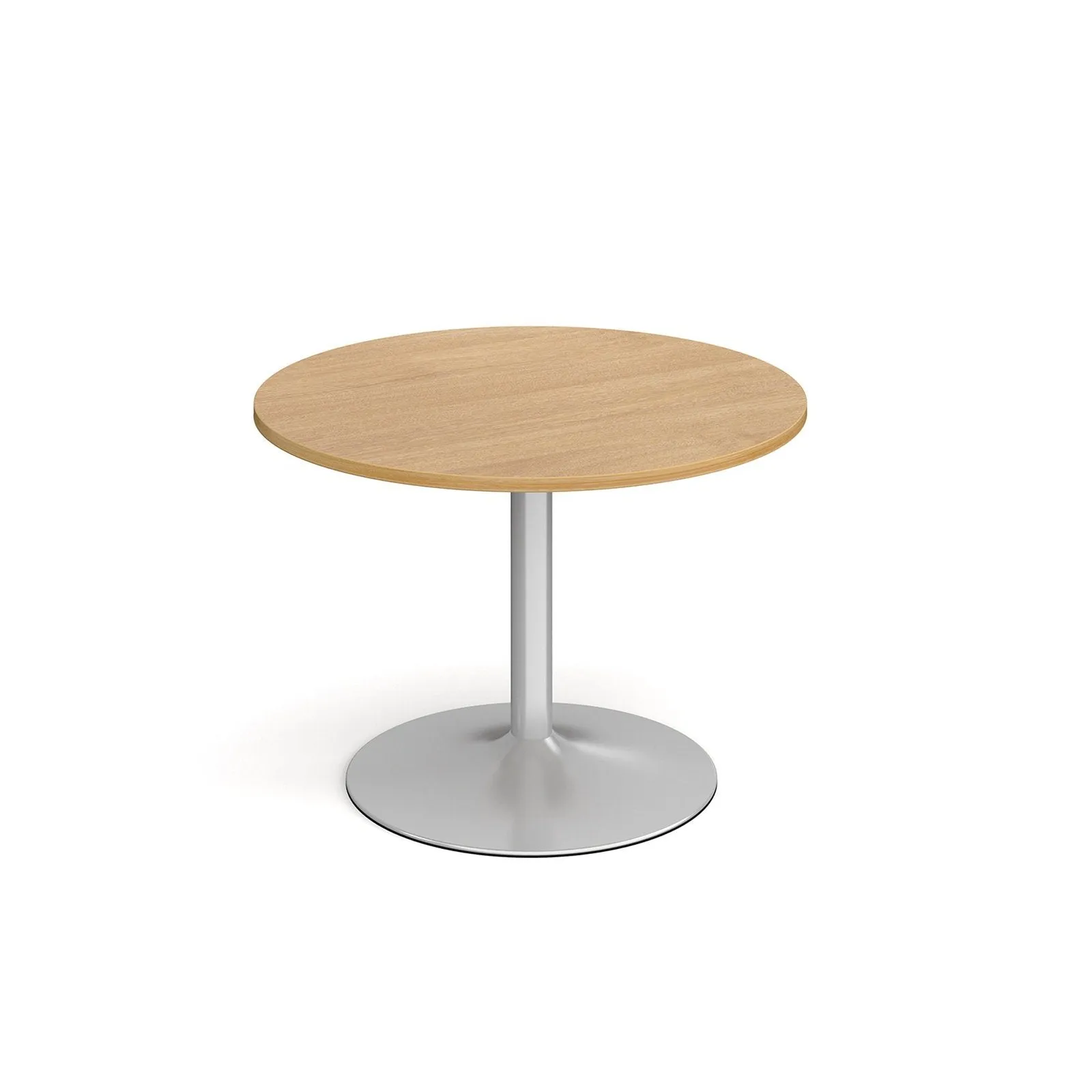 Genoa circular dining table with trumpet base