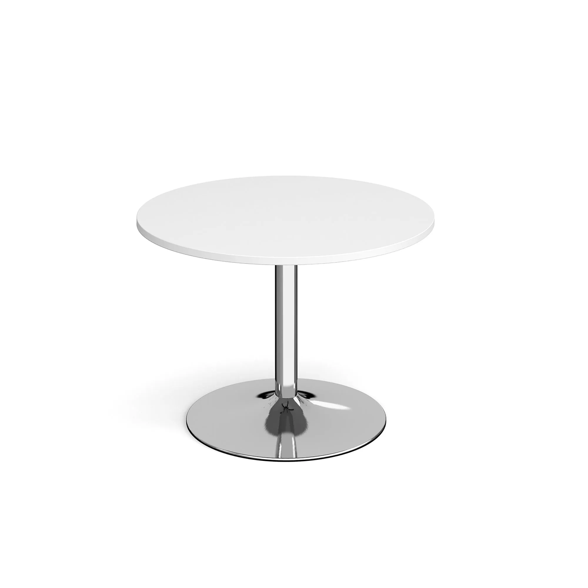 Genoa circular dining table with trumpet base