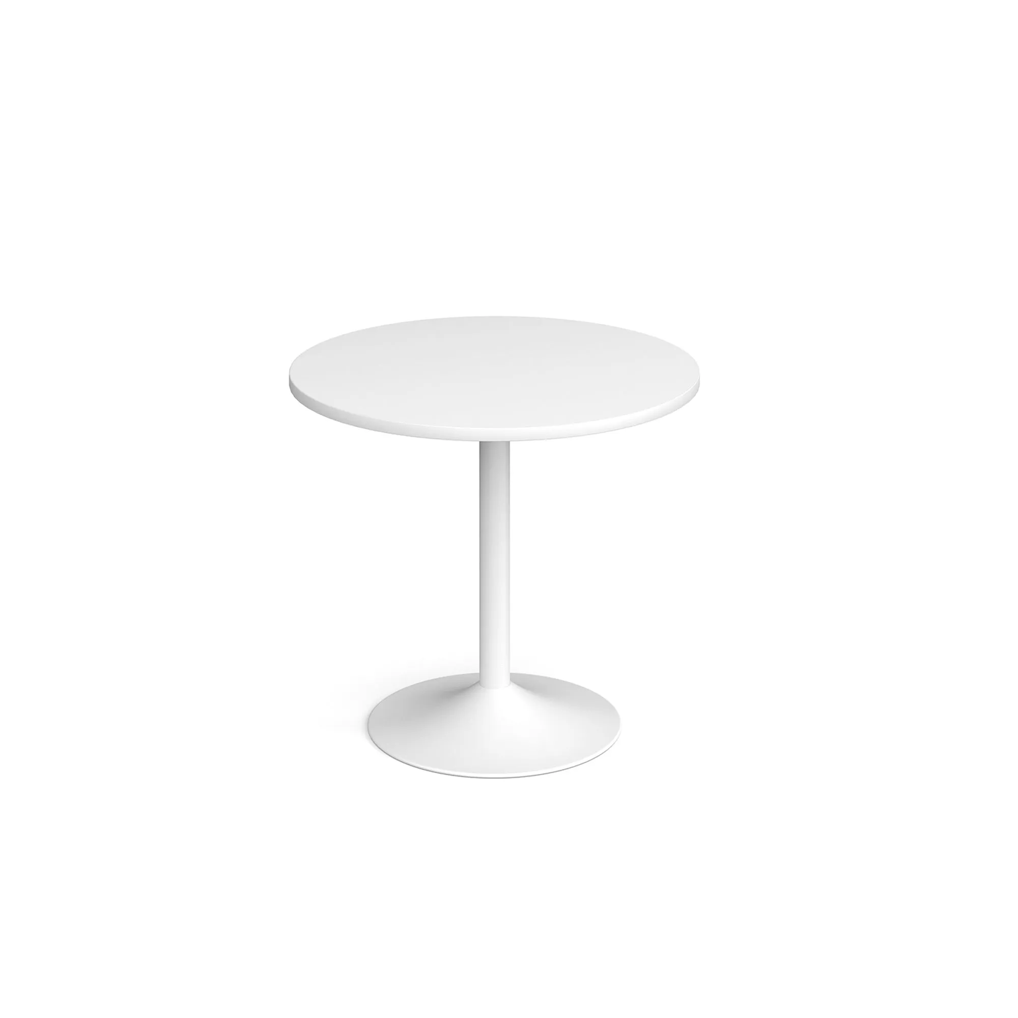 Genoa circular dining table with trumpet base