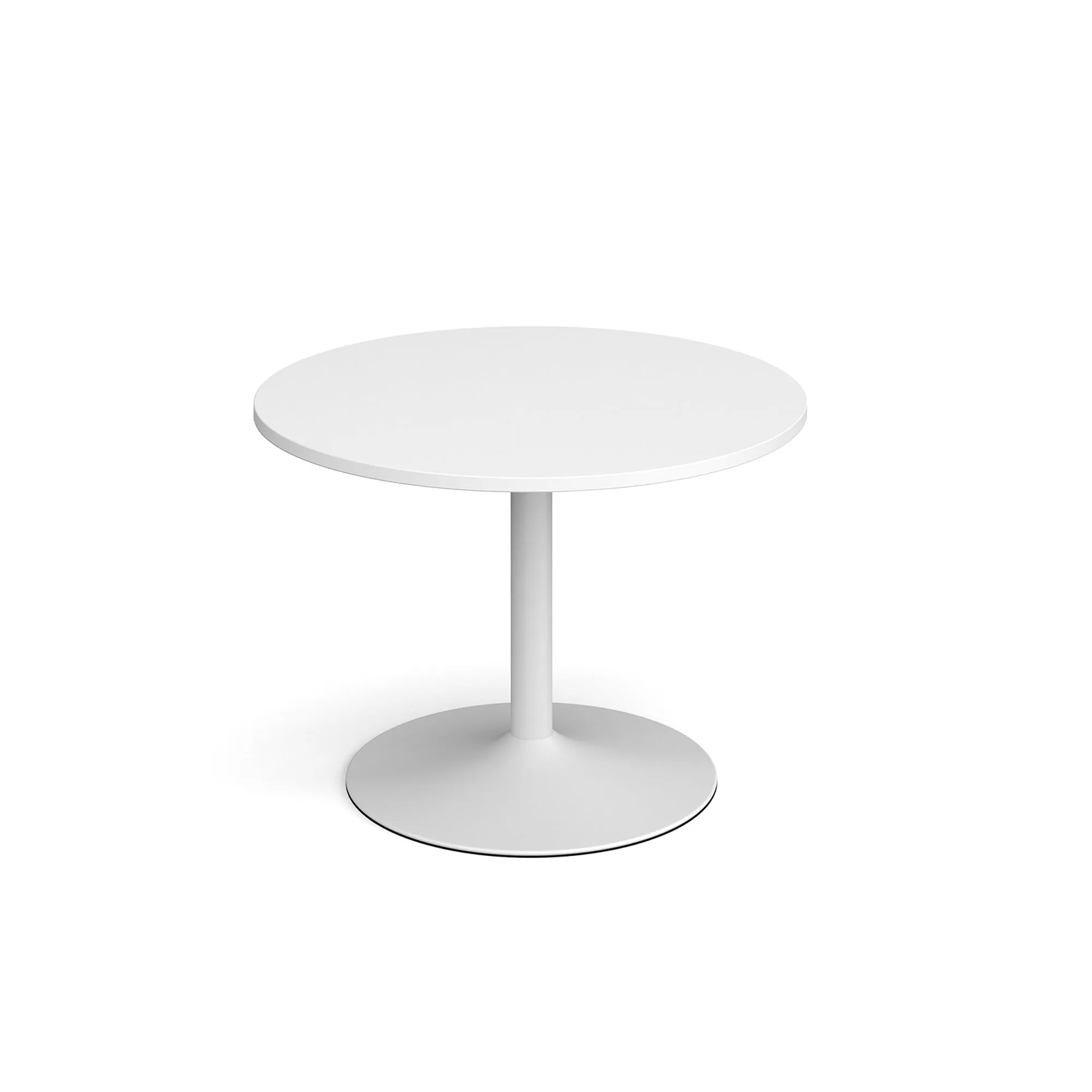 Genoa circular dining table with trumpet base