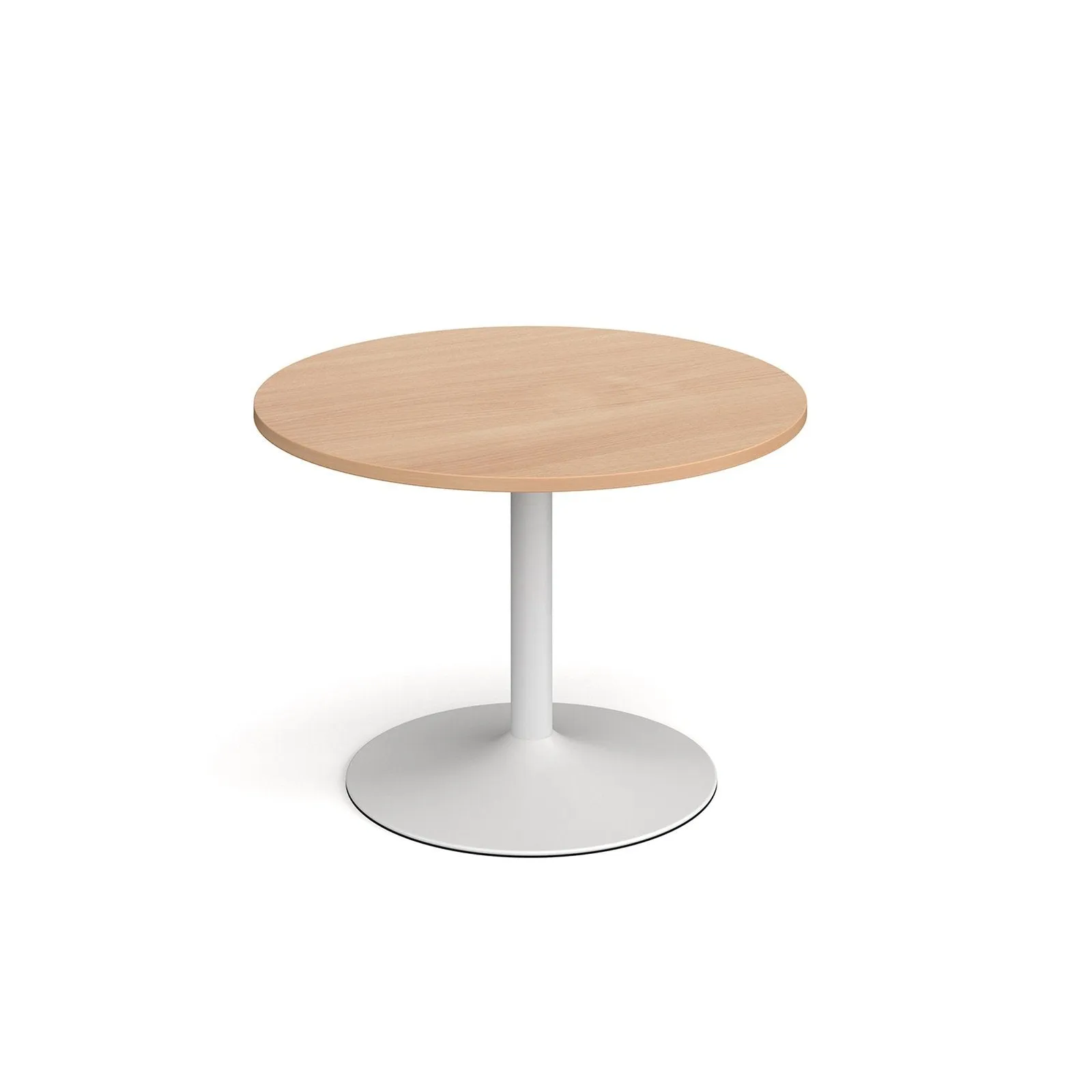 Genoa circular dining table with trumpet base