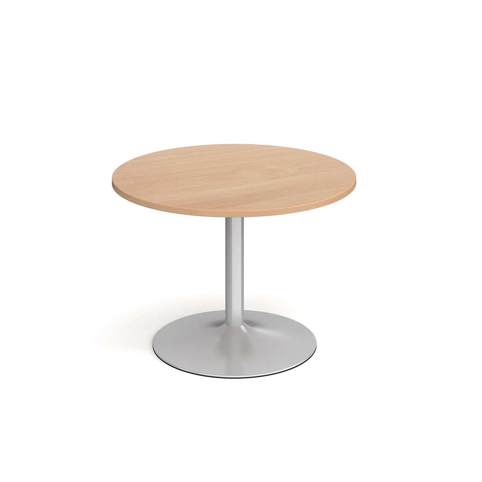 Genoa circular dining table with trumpet base