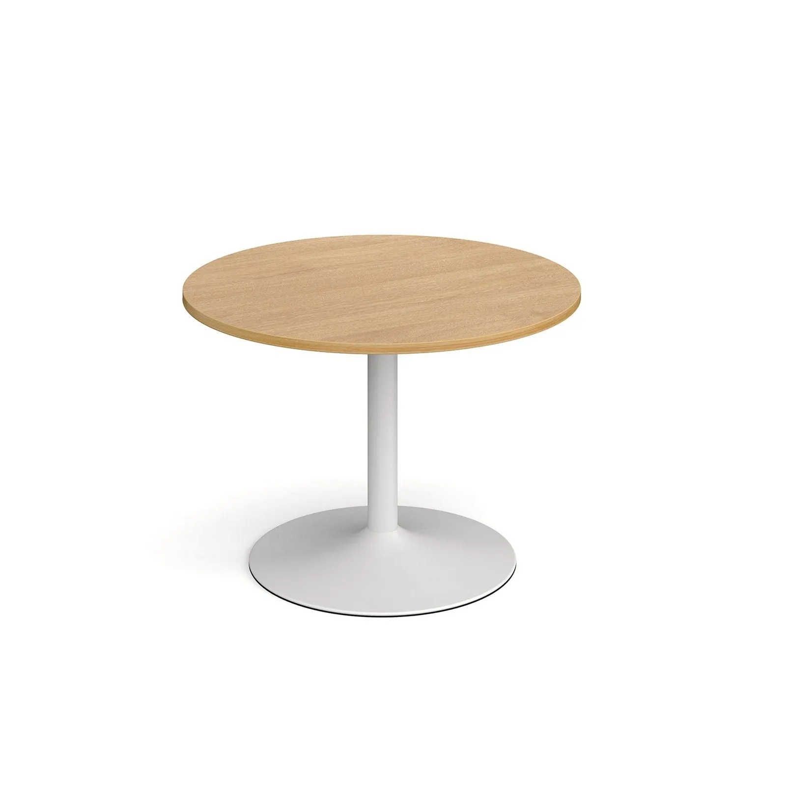 Genoa circular dining table with trumpet base