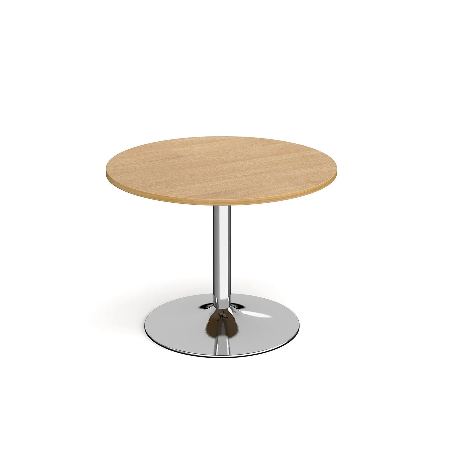 Genoa circular dining table with trumpet base