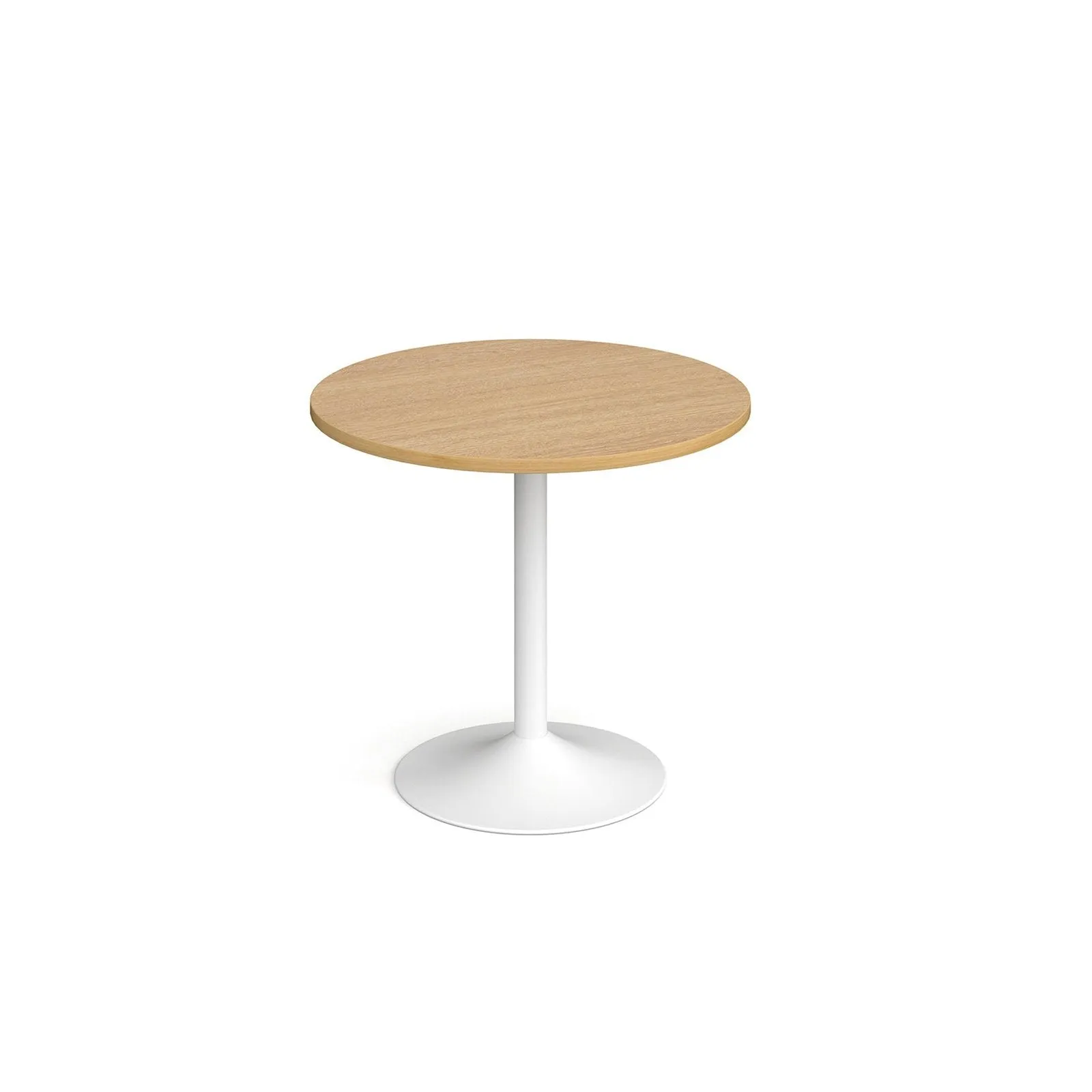 Genoa circular dining table with trumpet base