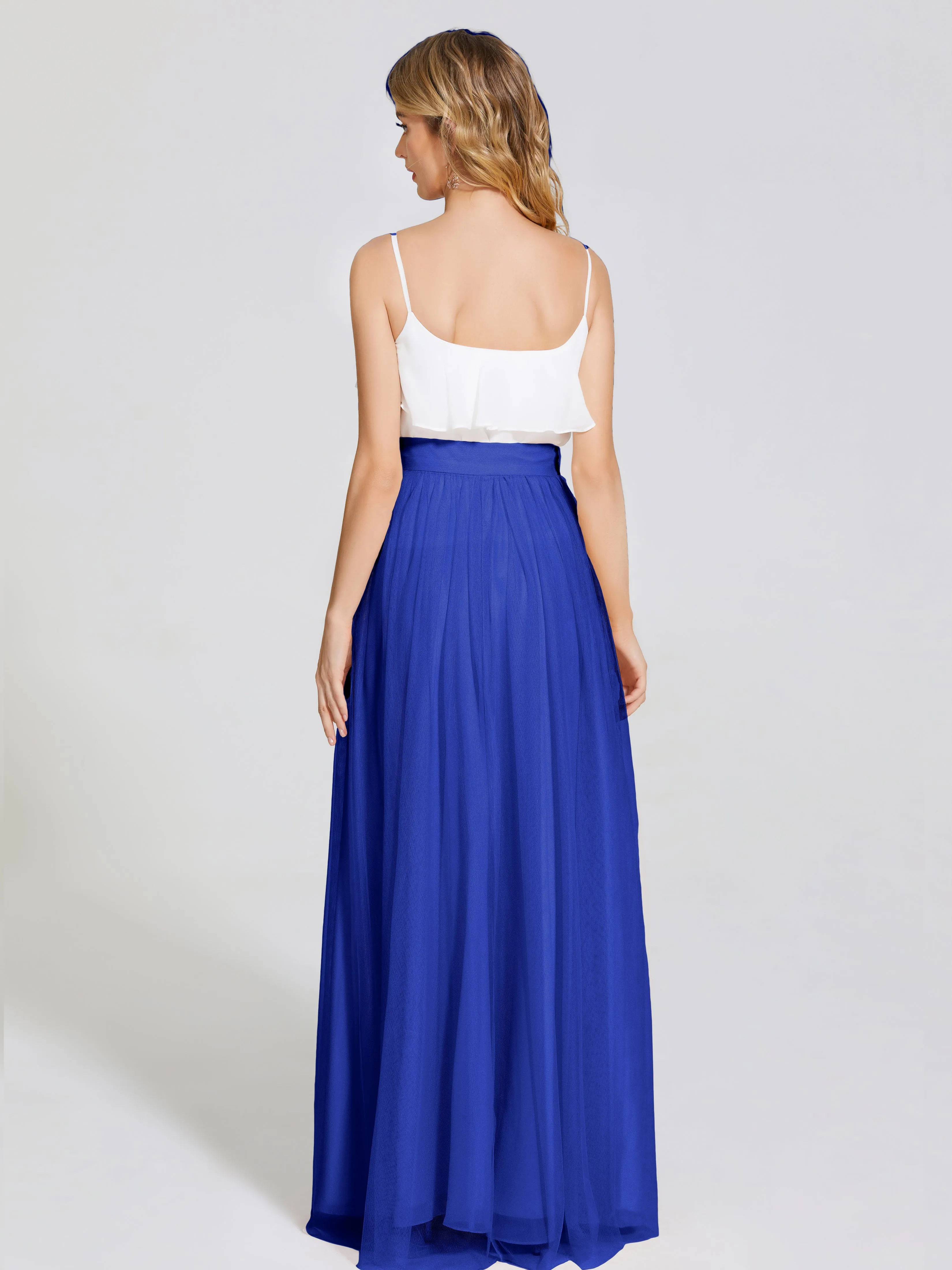 Hayden Simple A-Line Long Tulle Skirt