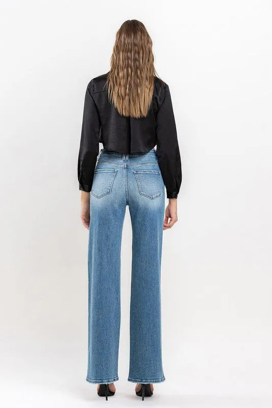 High Rise Wide Leg Jeans