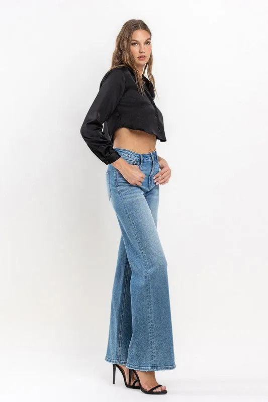 High Rise Wide Leg Jeans