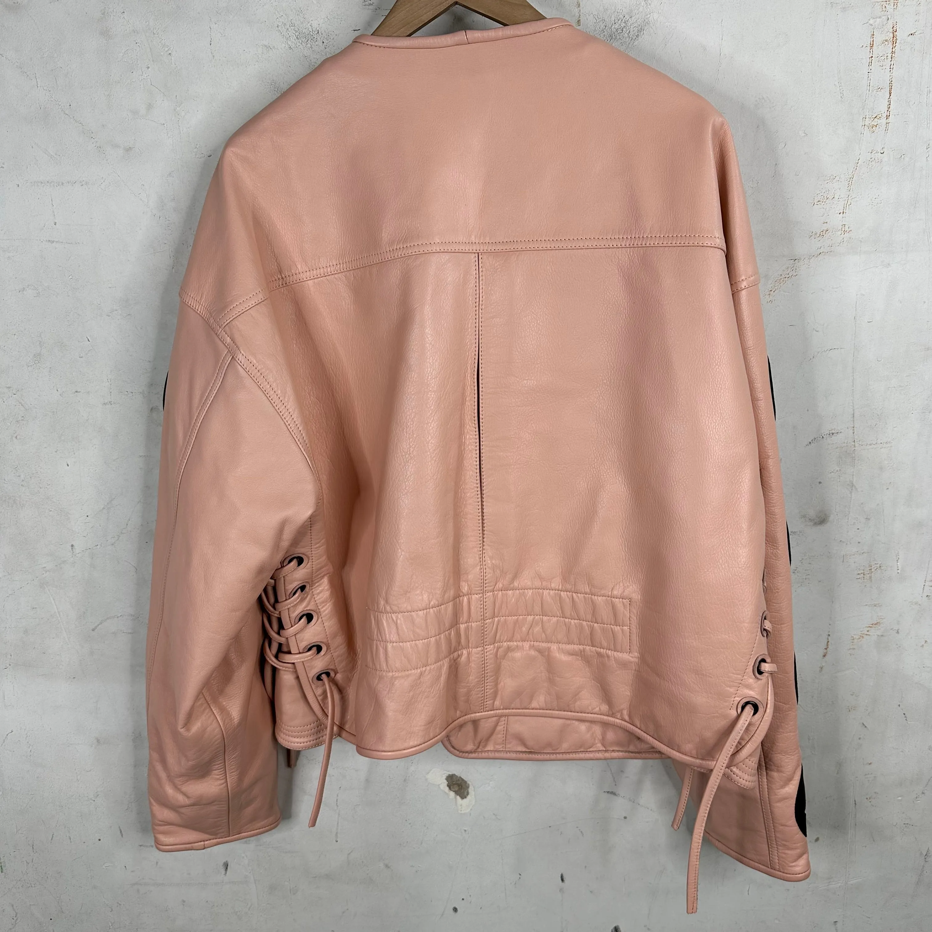 Kapital Pink Hand Cut Leather 4-Pocket Jacket