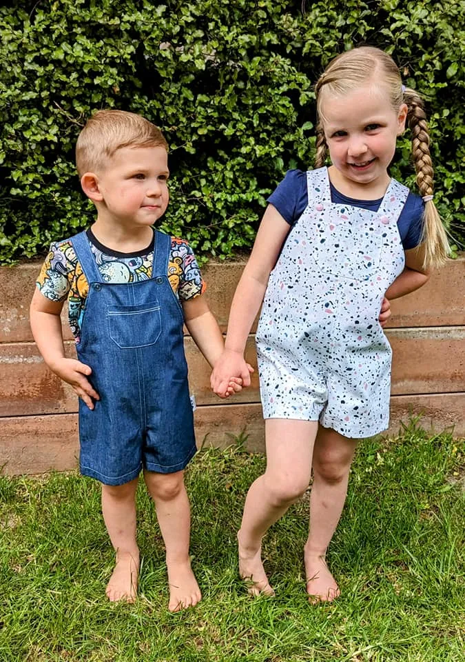 Kids Everyday Overalls Sewing Pattern