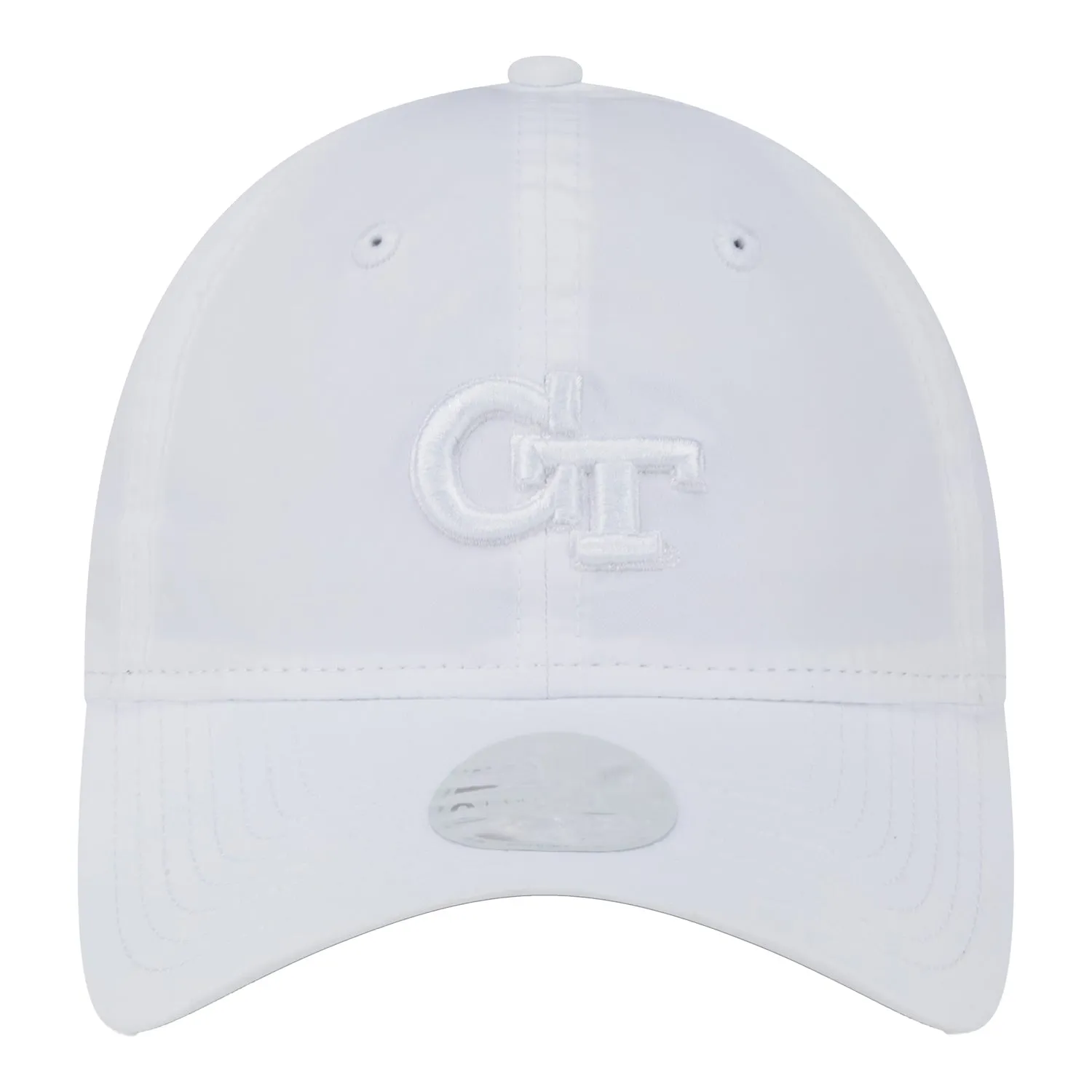 Ladies Georgia Tech Yellow Jackets Functional Pony Tail White Hat