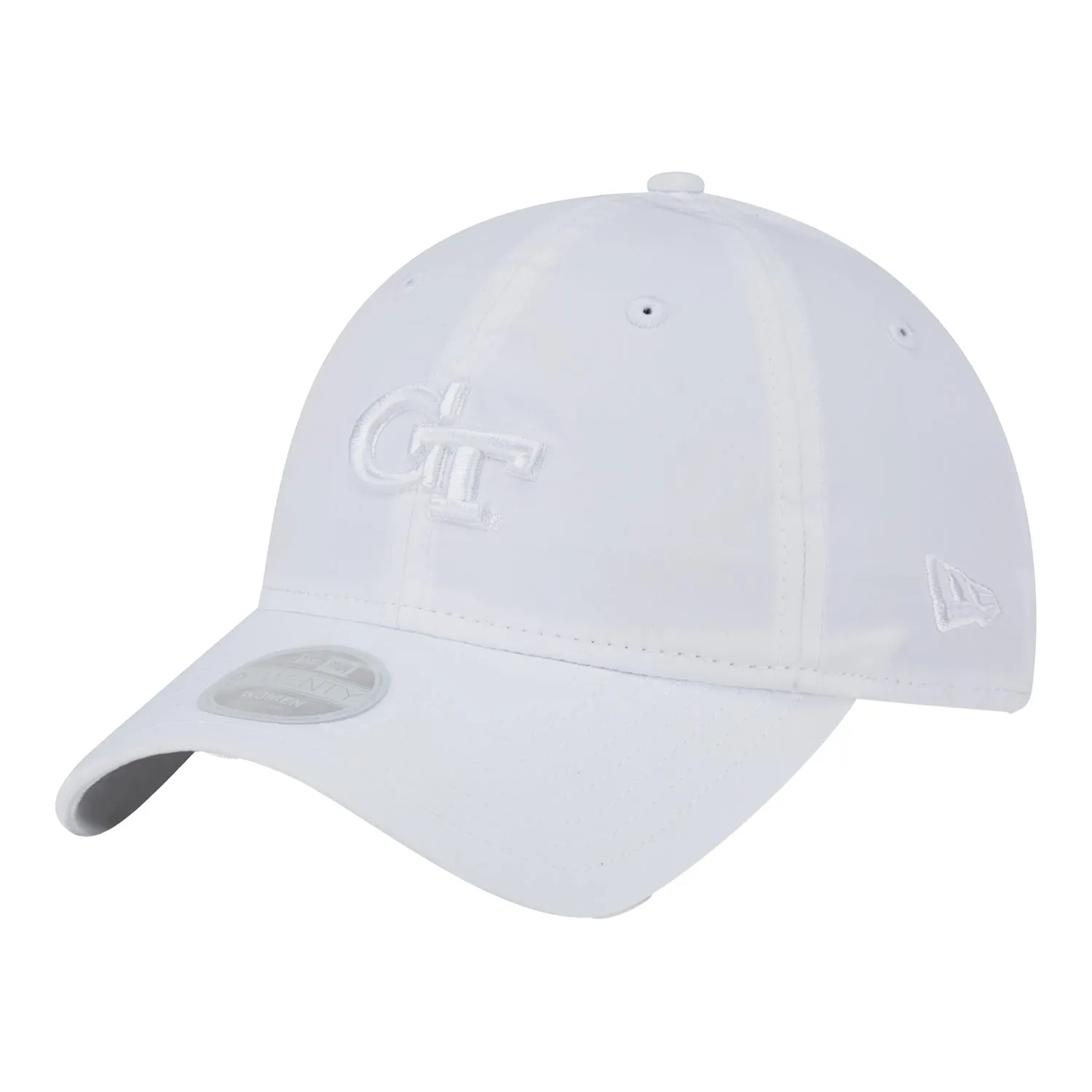 Ladies Georgia Tech Yellow Jackets Functional Pony Tail White Hat