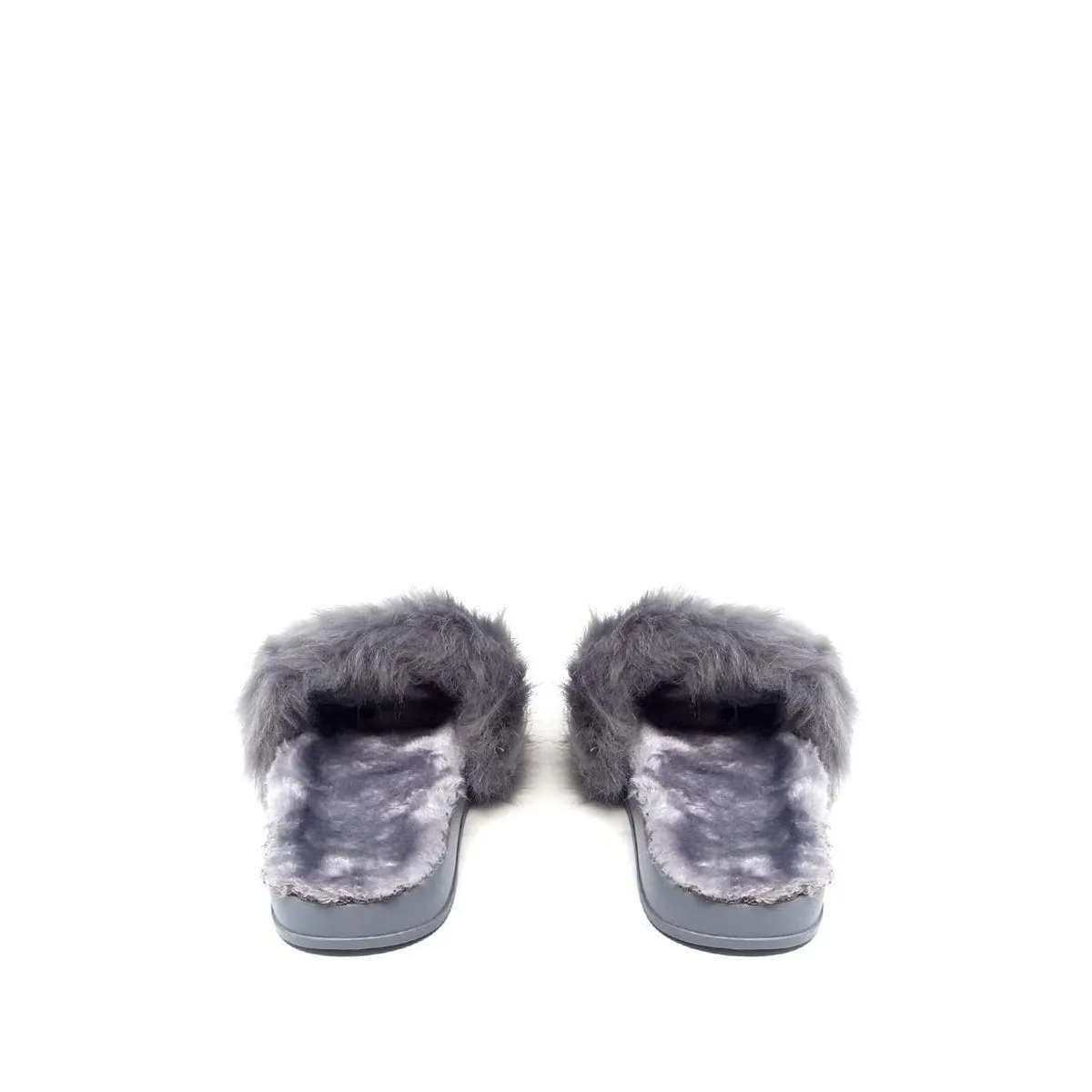 Leona Slip On Fluffy Fur Slider