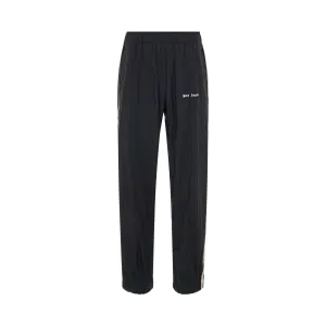 Logo Nylon Track Pants in Black