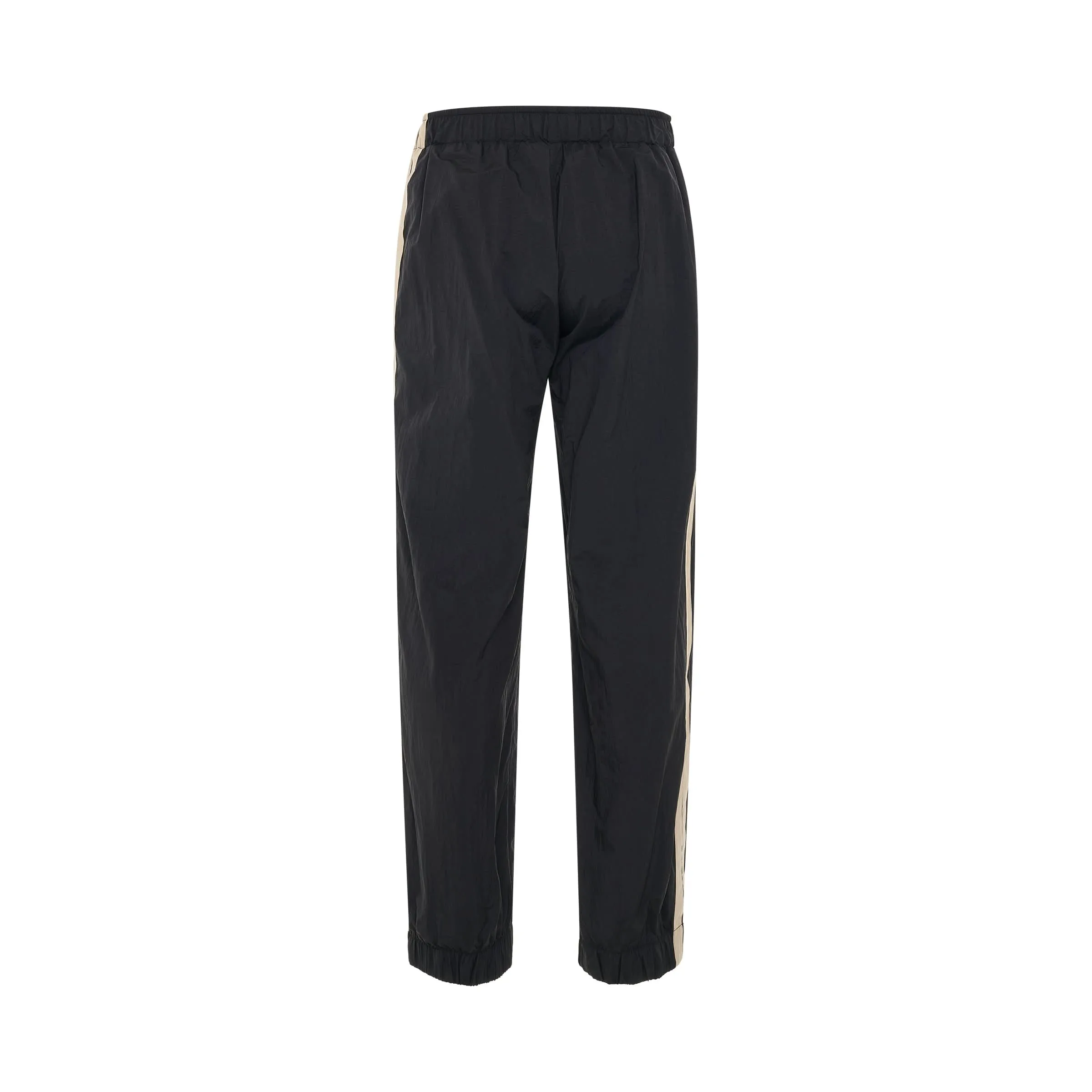 Logo Nylon Track Pants in Black