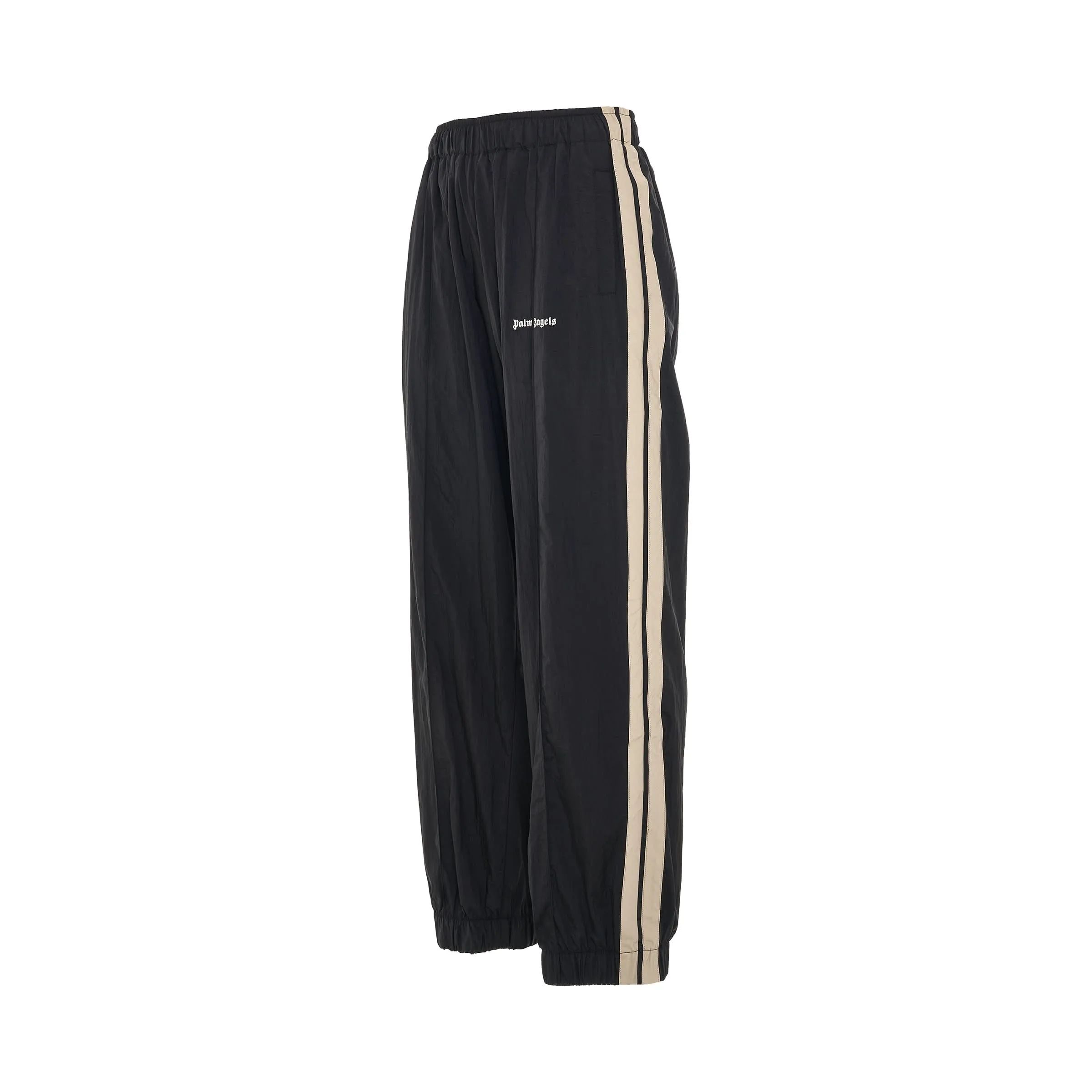 Logo Nylon Track Pants in Black