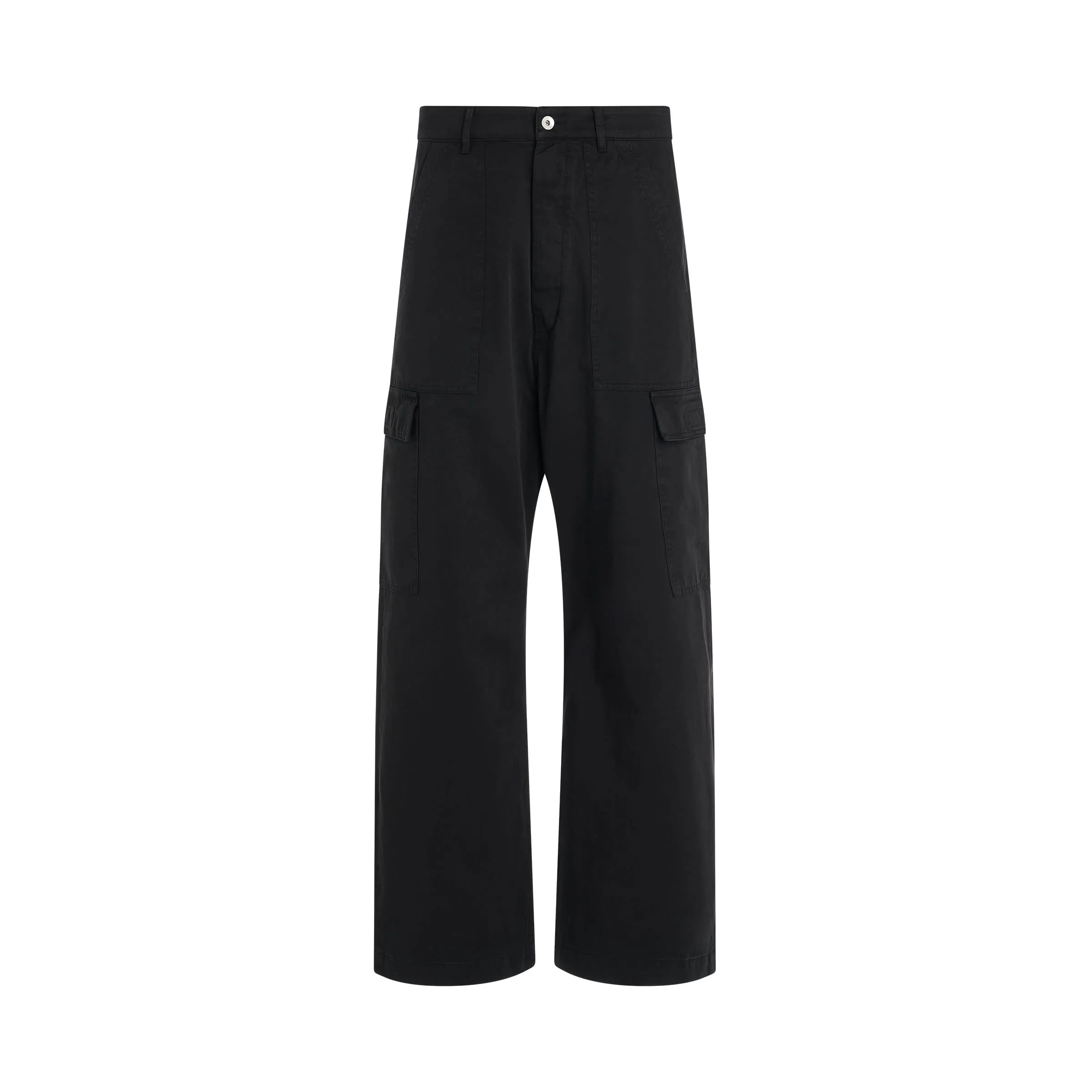 Loose Cargo Trousers in Black