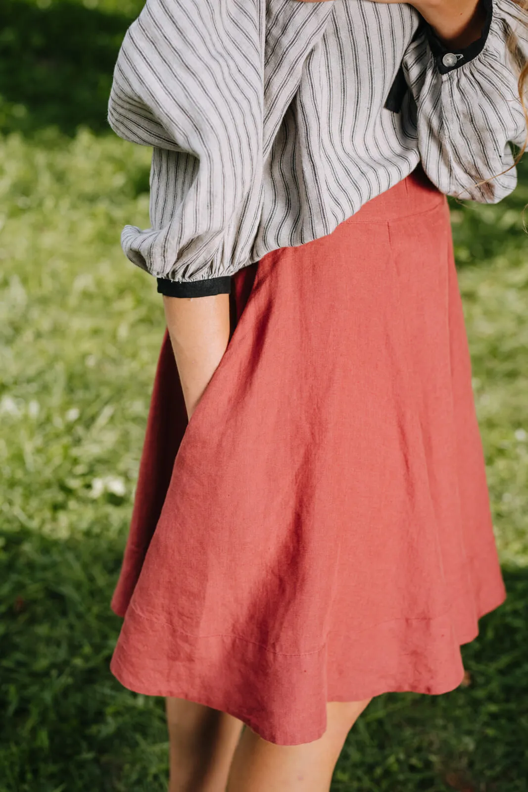 Mini Classic Skirt, Dark Rose