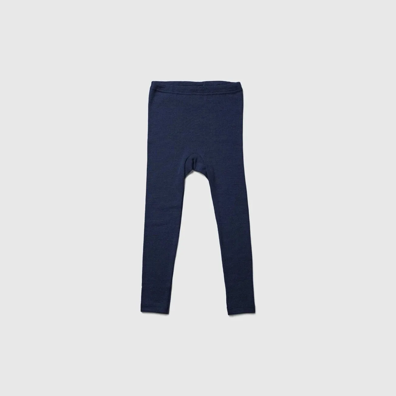 Navy Organic Wool/Silk Leggings