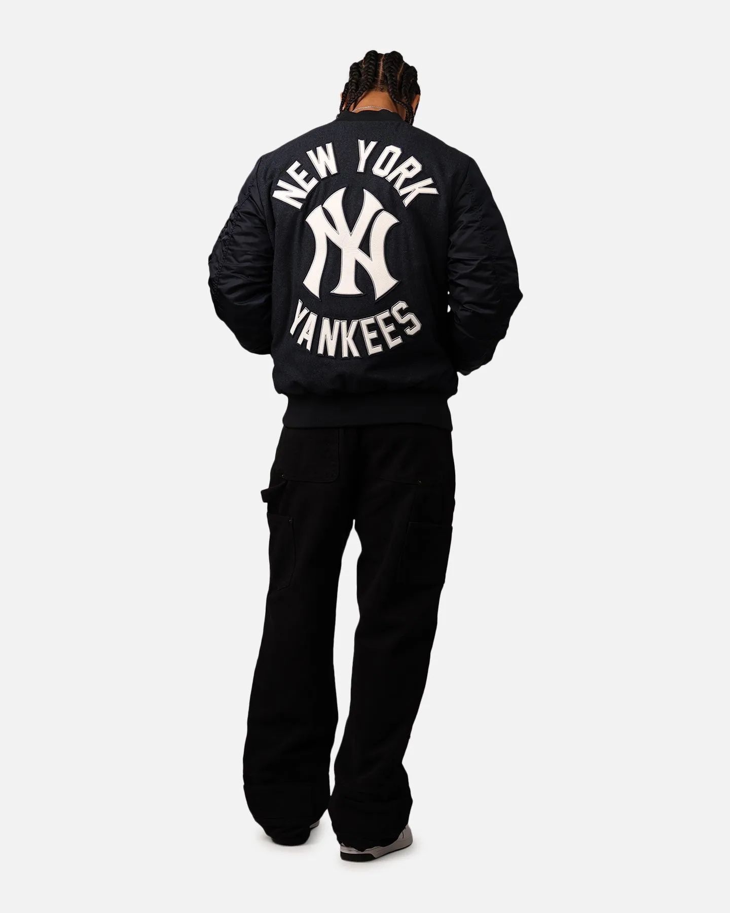 New Era New York Yankees Alpha Industries MA-1 Wool Varsity Jacket Navy