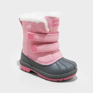 New - Toddler Girls' Denver Winter Boots - Cat & Jack Pink 8T