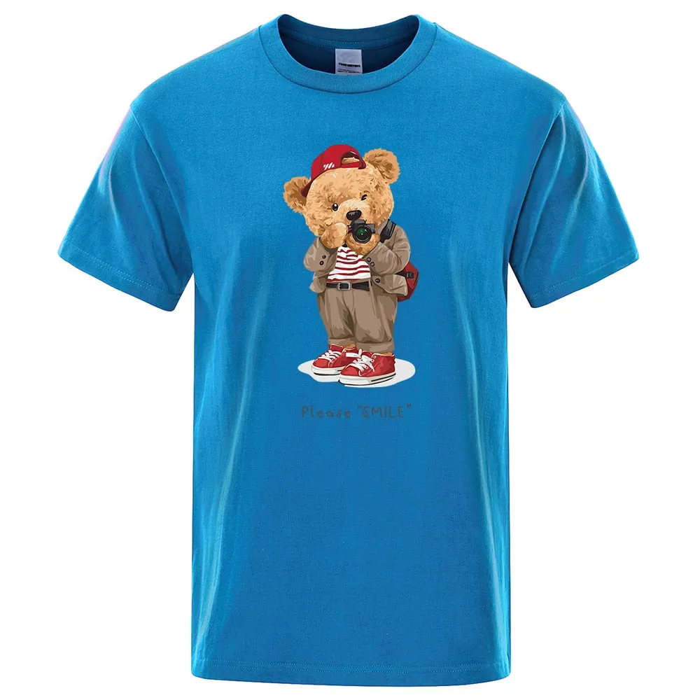 Nsqured Teddy Bear Photo Prints Men's T-shirt