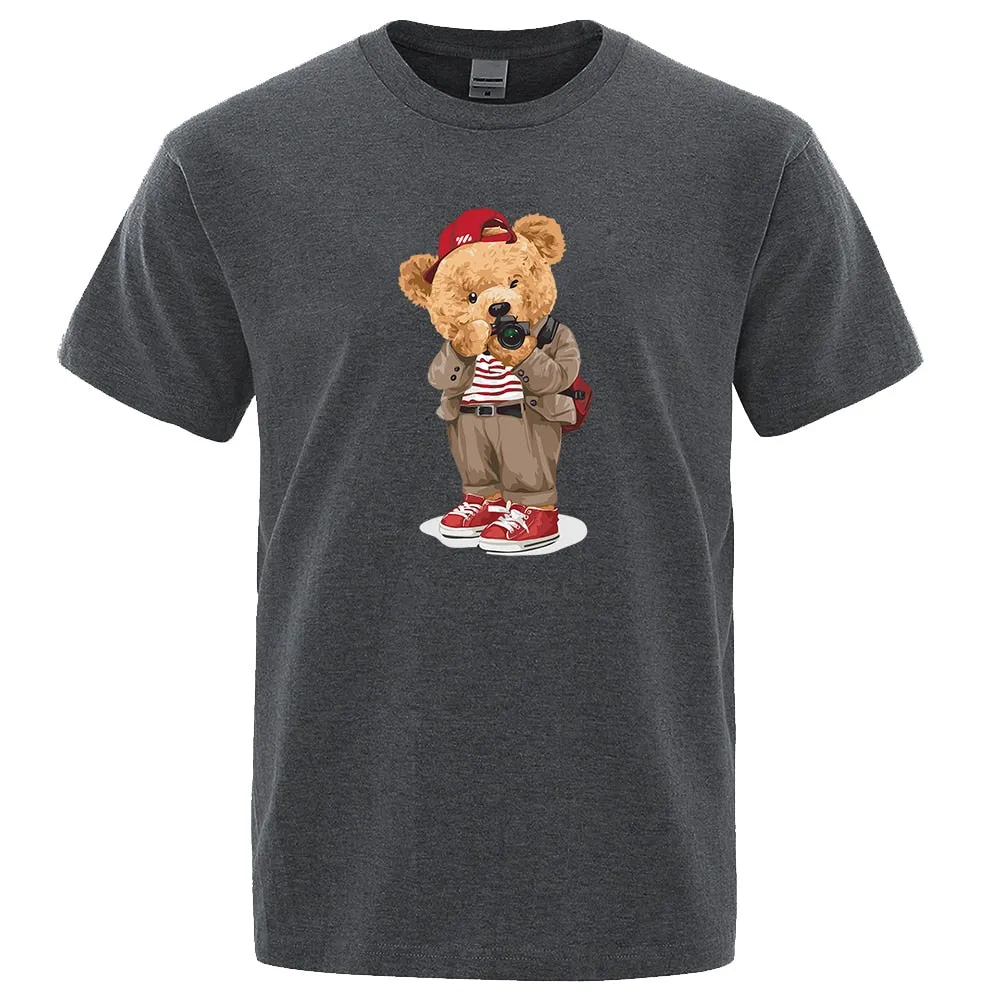 Nsqured Teddy Bear Photo Prints Men's T-shirt