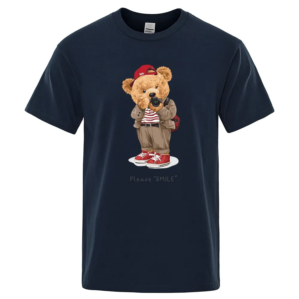 Nsqured Teddy Bear Photo Prints Men's T-shirt