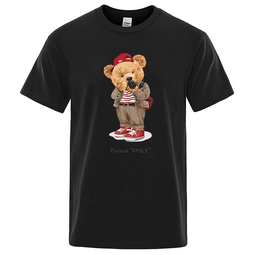 Nsqured Teddy Bear Photo Prints Men's T-shirt