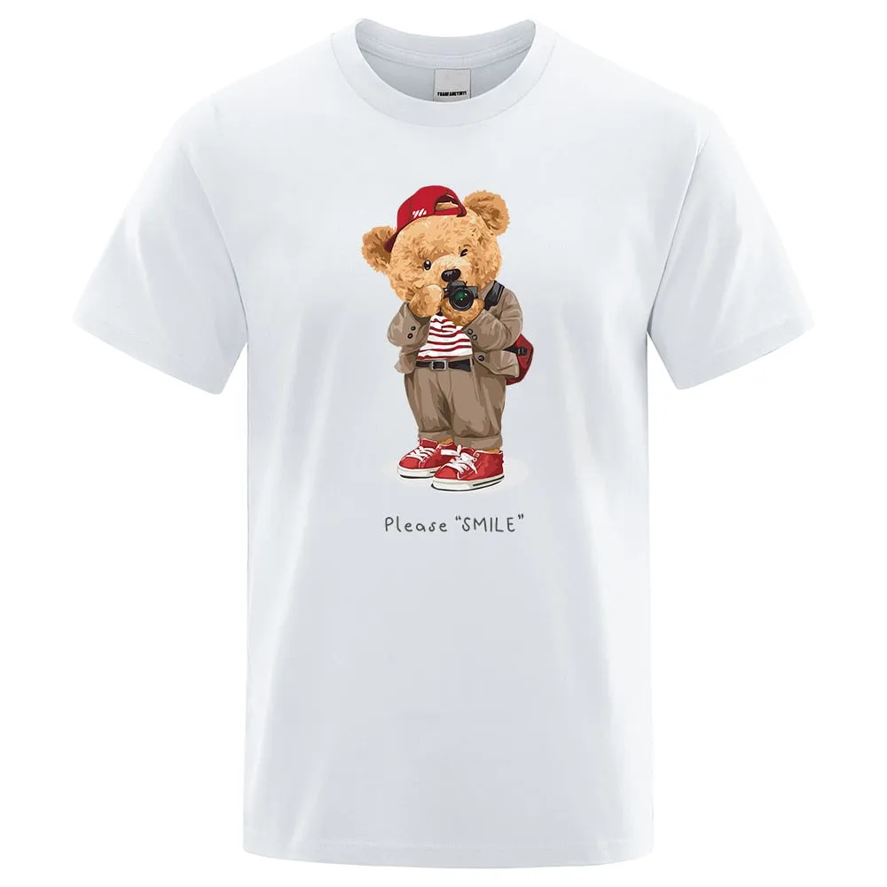 Nsqured Teddy Bear Photo Prints Men's T-shirt