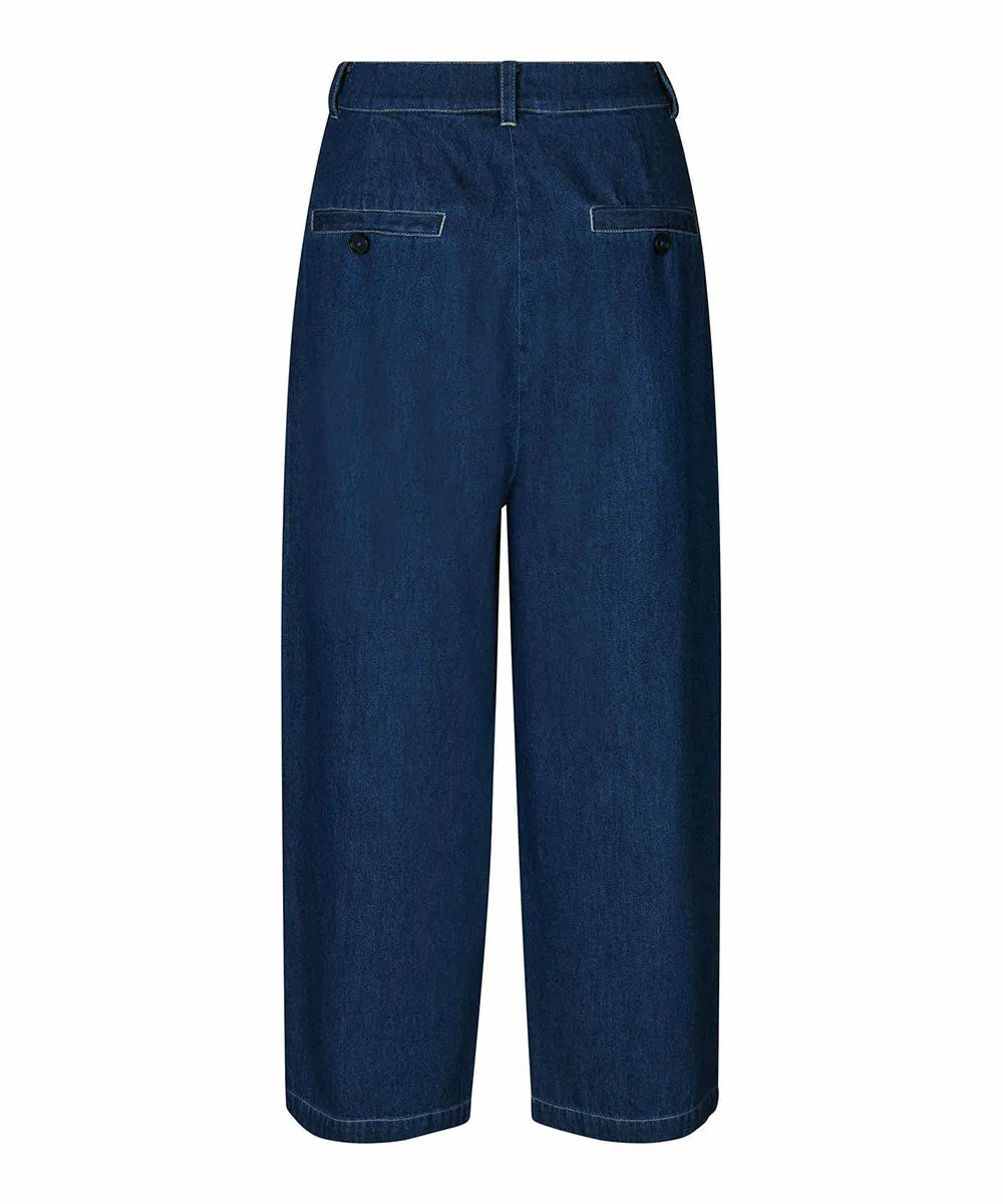 Panama Wide-Leg Denim Pants