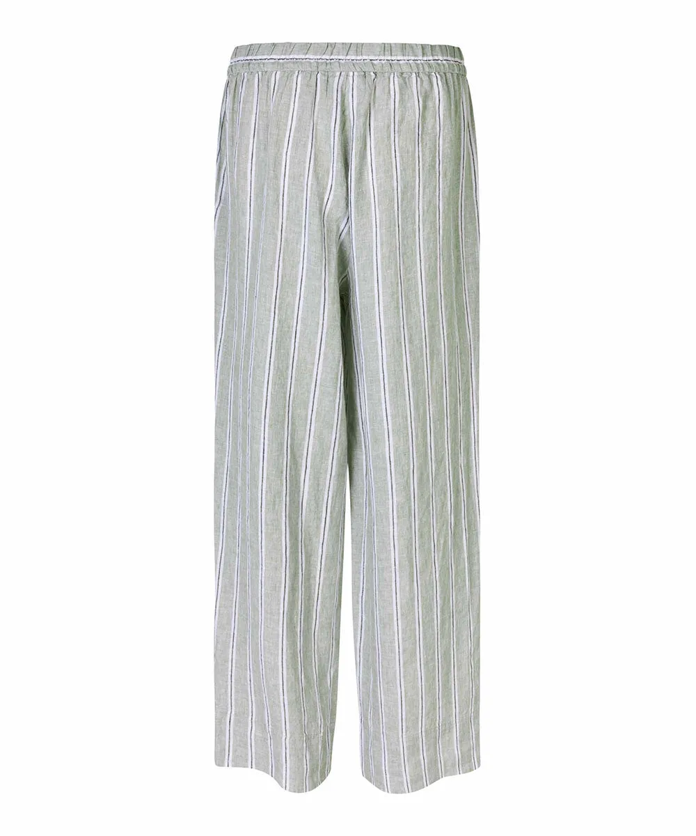 Penla Linen Striped Pants