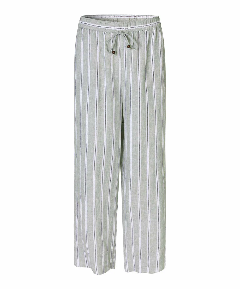 Penla Linen Striped Pants